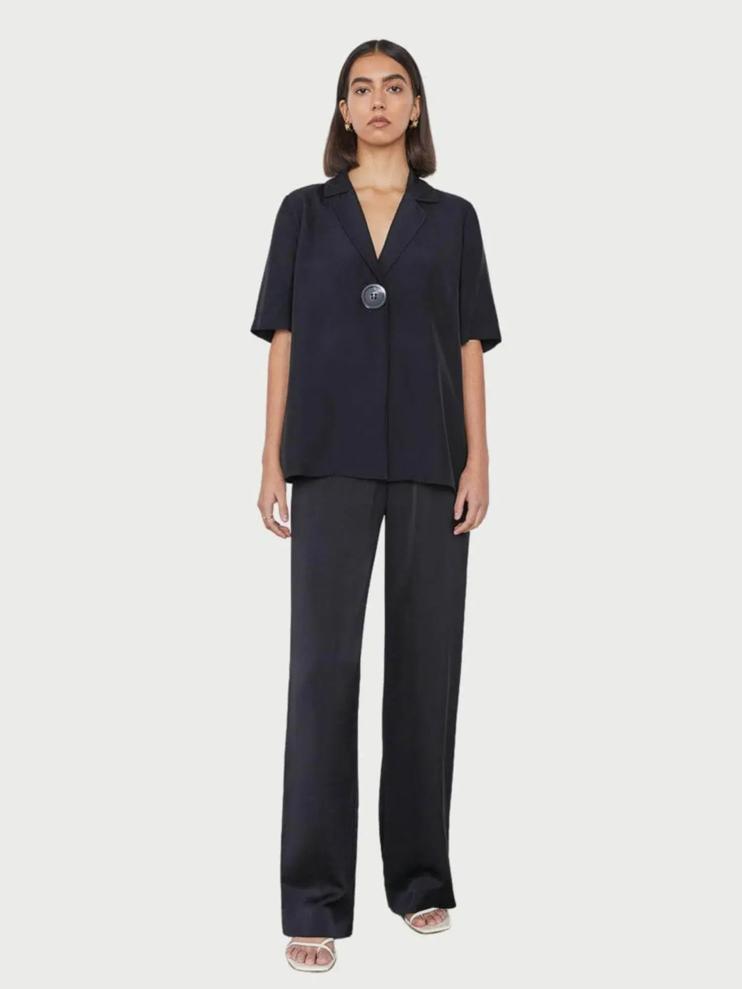 Viktoria and Woods Chorus Shirt and Pilot Pants Set Black in Size 2 / AU 10 - Image 1
