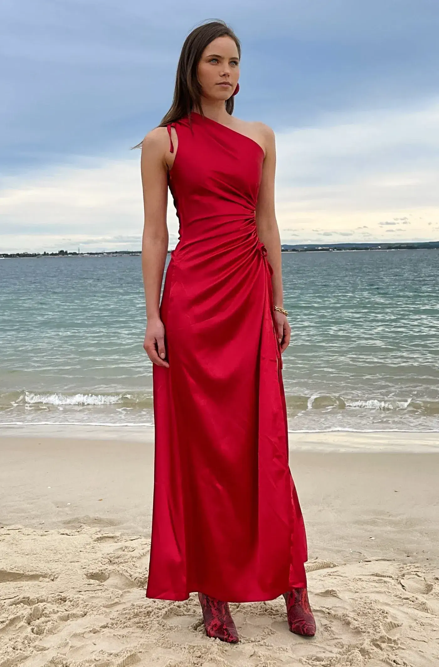 Sonya Moda Nour Scarlet Dress Red Size AU 8 - Image 5