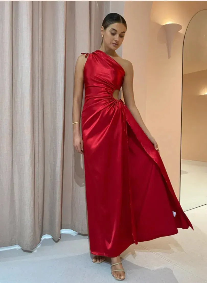 Sonya Moda Nour Scarlet Dress Red Size AU 8 - Image 4