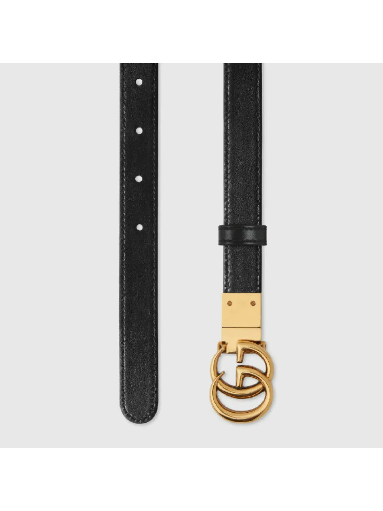 Gucci GG Marmont Reversible Thin Belt Black  - Image 4