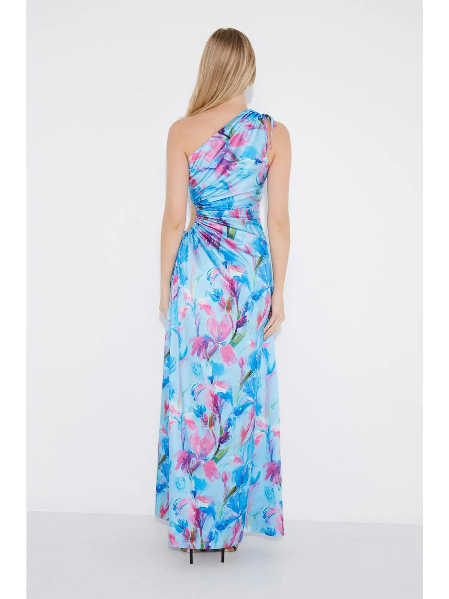Sonya Moda Nour Zuri Dress Blue Print Size AU 6 - Image 3