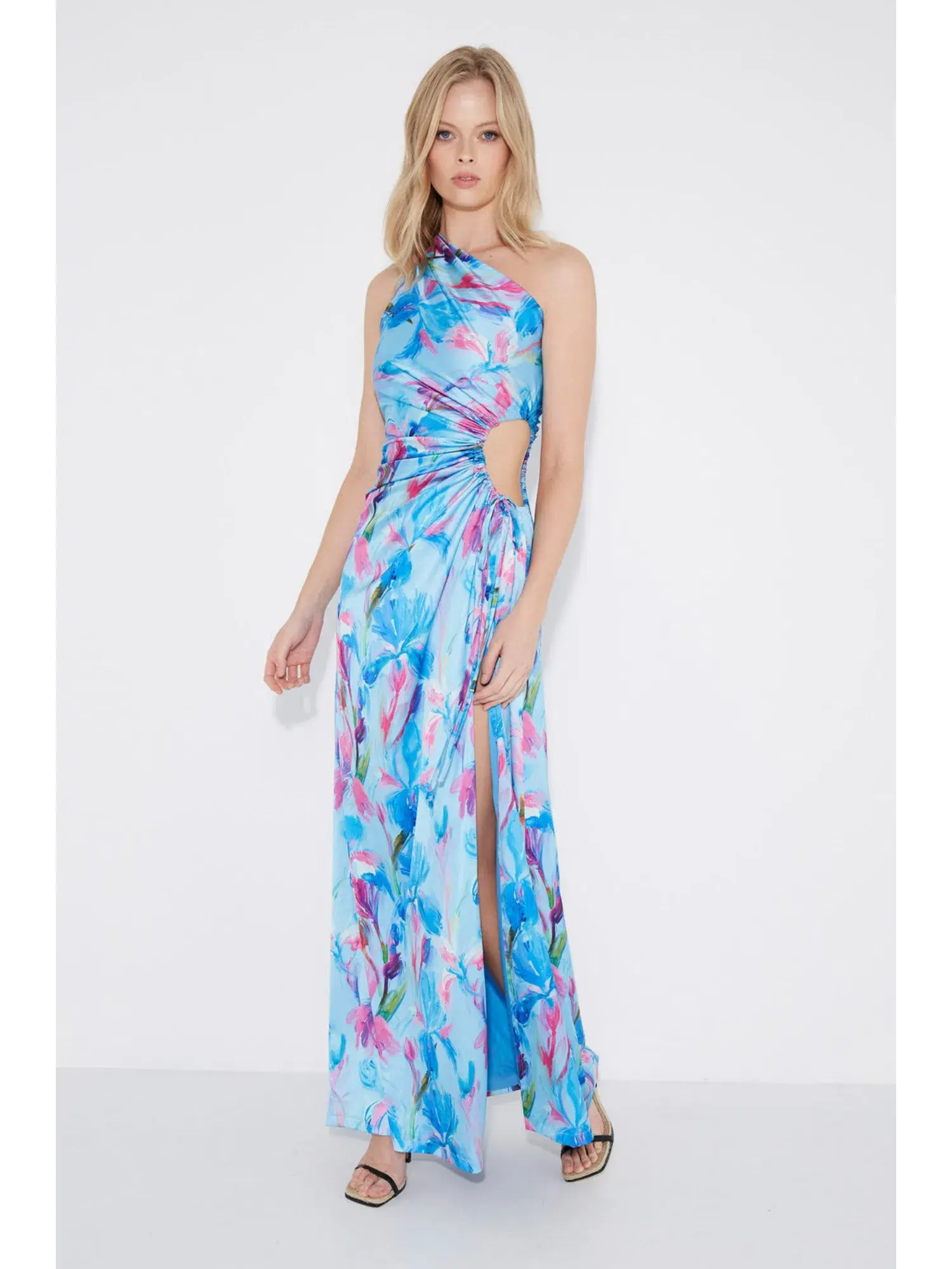 Sonya Moda Nour Zuri Dress Blue Print Size AU 6 - Image 2