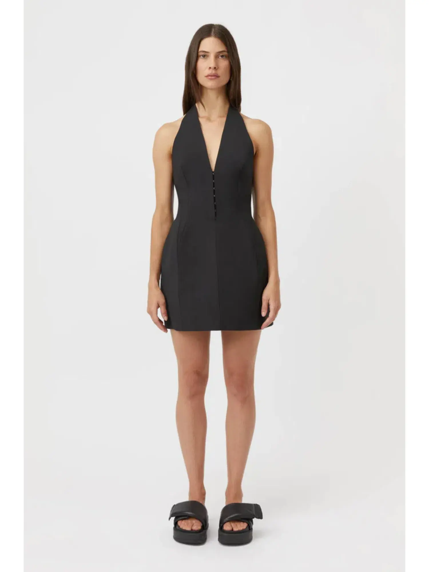 Camilla & Marc Petra Mini Dress Black Size AU 12 - Image 1
