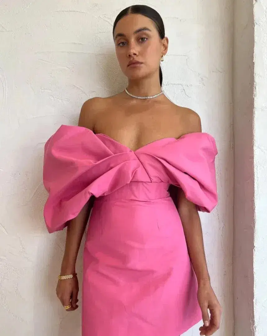 Rachel Gilbert Xavier Mini Dress Pink Size 1 / AU 8 - Image 2