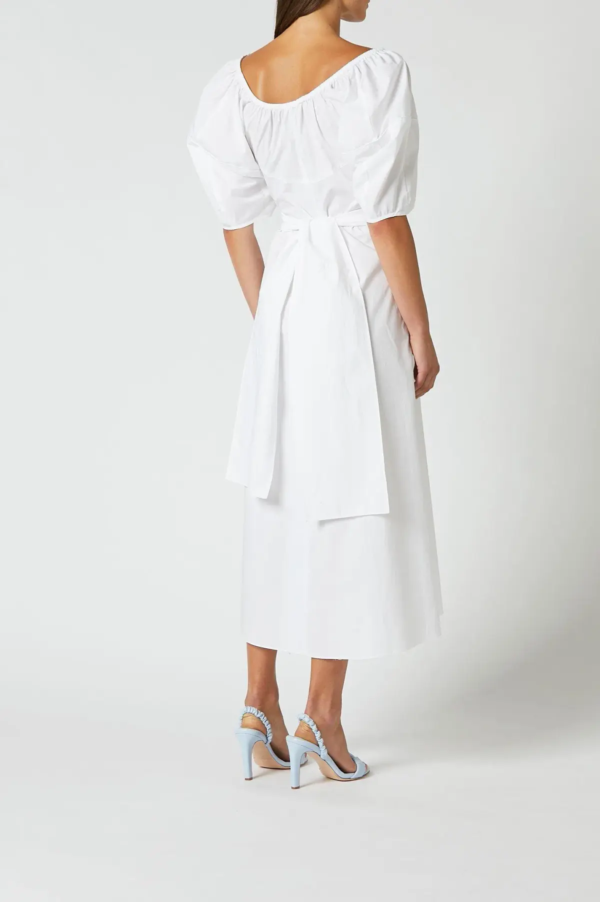 Scanlan Theodore White Cotton Maxi Dress White Size 6 - Image 4