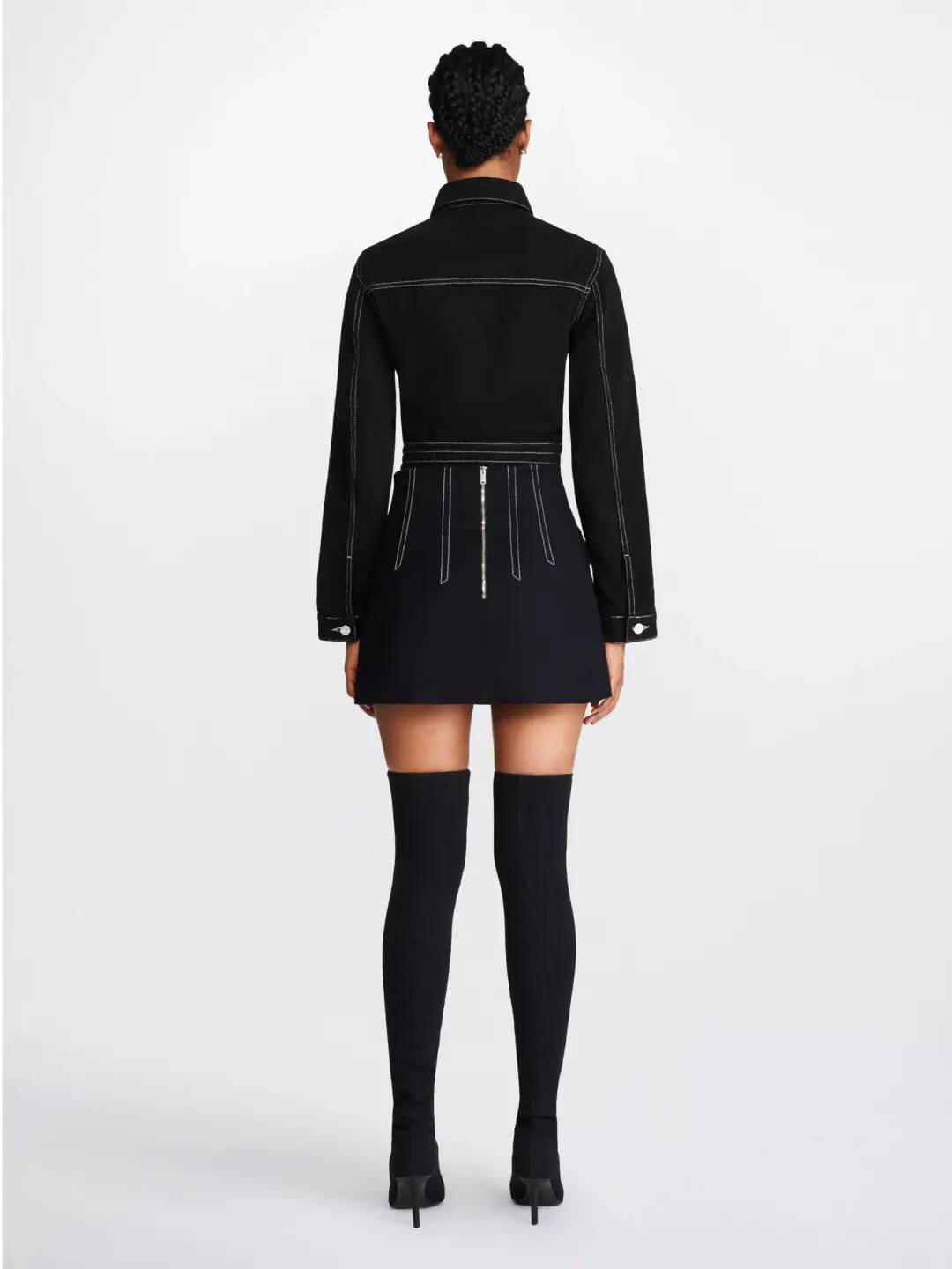 Dion Lee Frame Mini Skirt Black Size 6 for rent on The Volte - main image