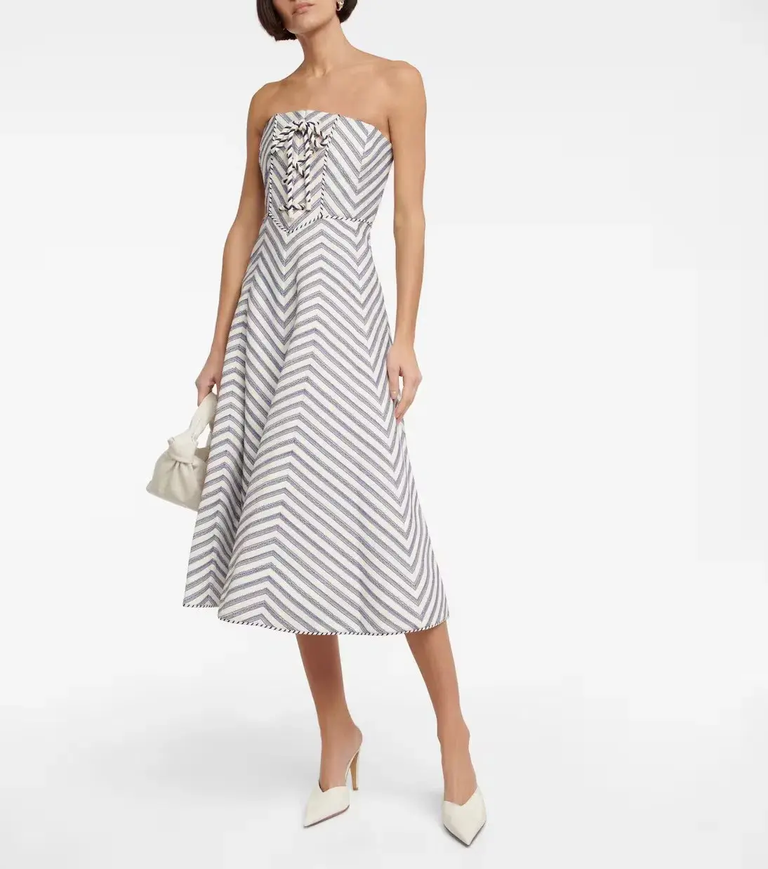 Zimmermann High Tide lace Midi Dress Print Size 1 / AU 10 - Image 1