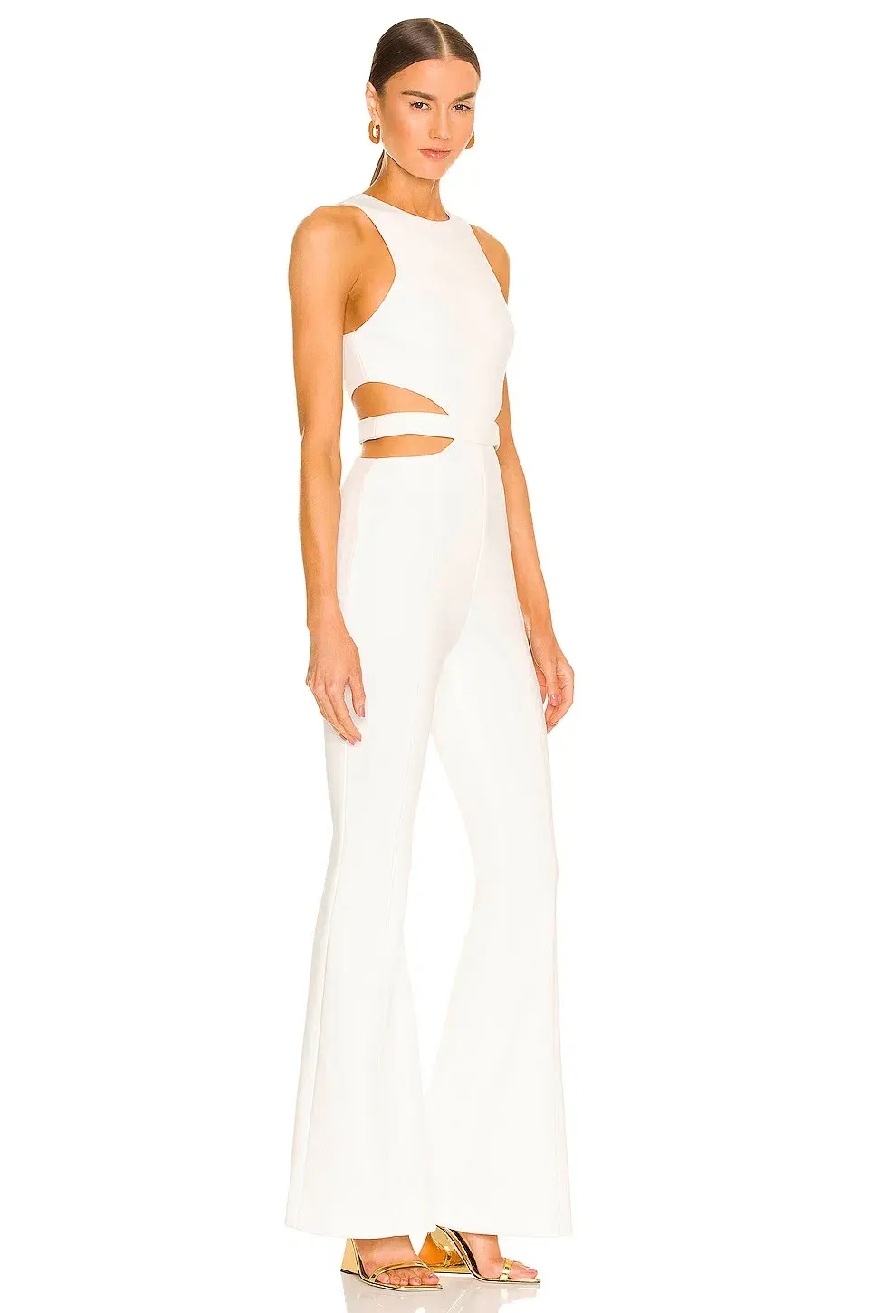 Misha Collection Thea Jumpsuit Ivory  Size 10 - Image 2