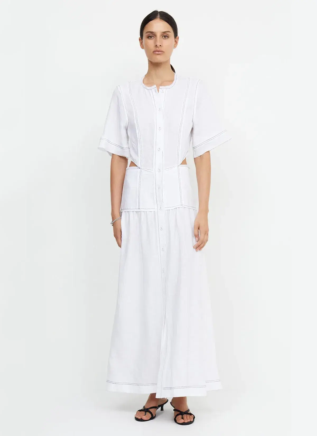 Bec & Bridge Cassie Maxi Dress Ivory Size 10 - Image 1