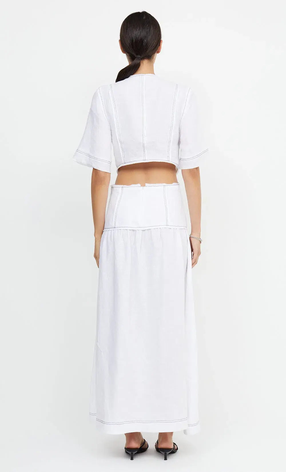 Bec & Bridge Cassie Maxi Dress Ivory Size 10 - Image 3