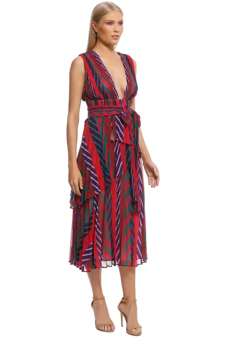 Talulah Sugar and Spice Midi Dress Multi Size 10 for rent on The Volte - main image