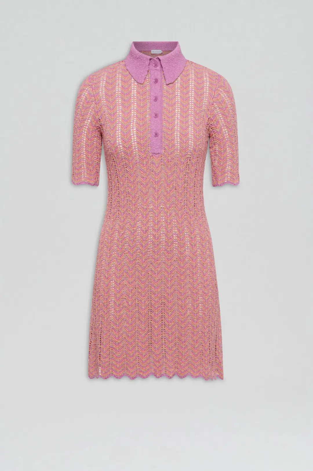 Scanlan Theodore Knit Shirt Dress Pink Size S/ AU 8 for rent on The Volte - main image