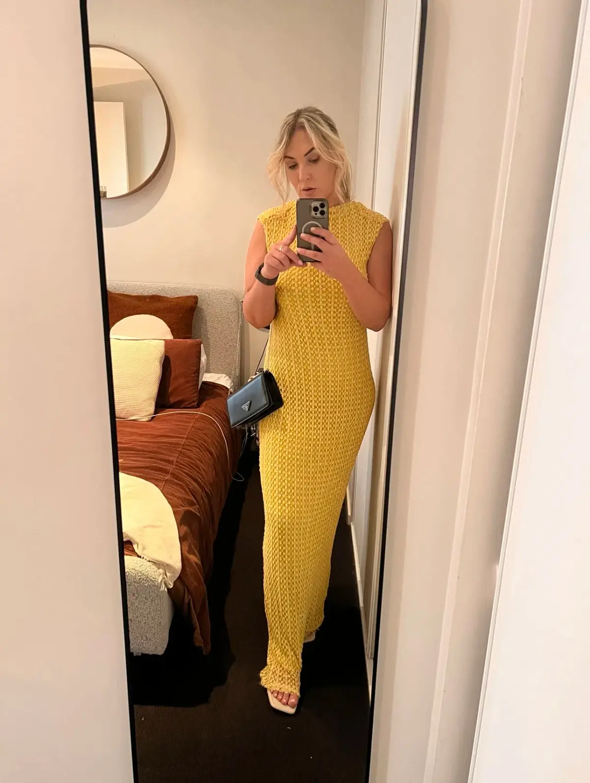 Camilla and Marc Riviera Column Dress Yellow Size 12 - Image 5