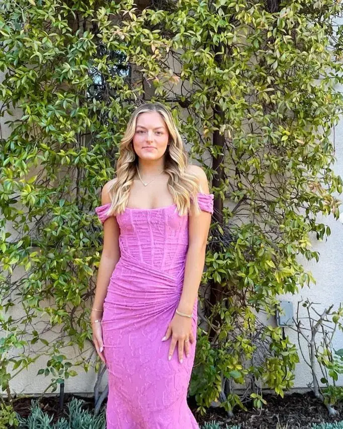 House of CB Cesca Rose Pink Floral Maxi Dress Pink Size S/AU 8-10 - Image 4