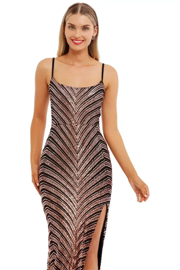 Nookie Zahara Gown Sequin Size 8 - Image 3