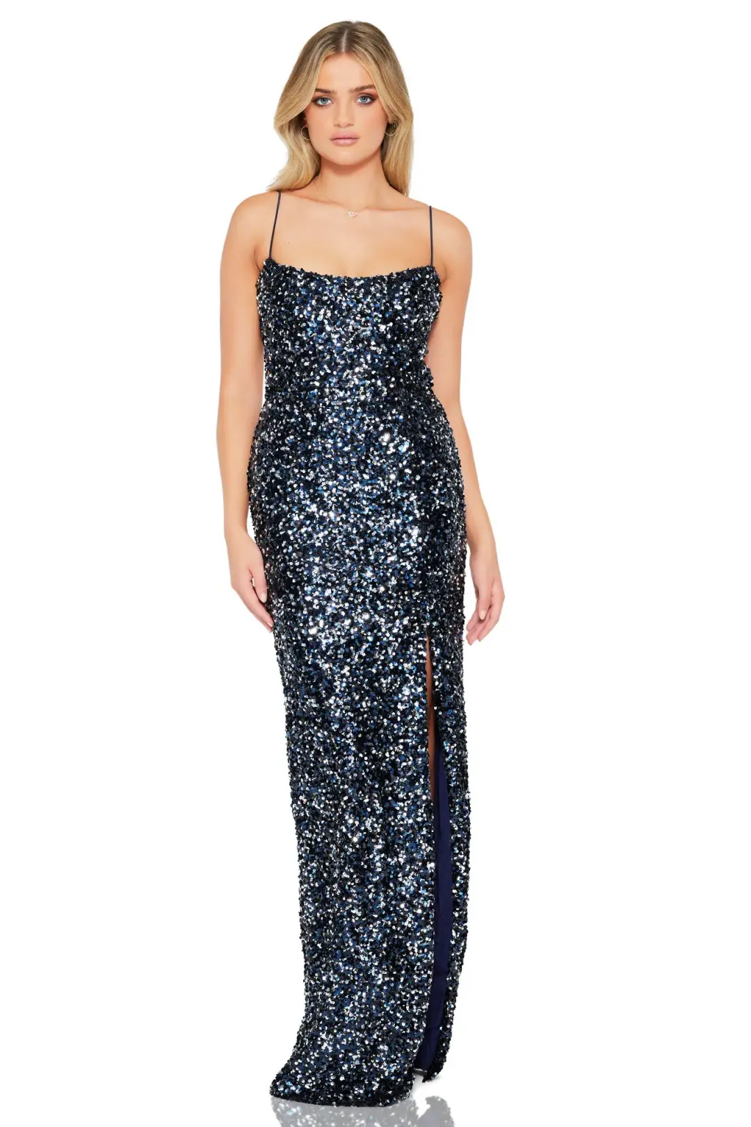 Nookie Confetti Gown in Navy Size 14 for rent on The Volte - main image