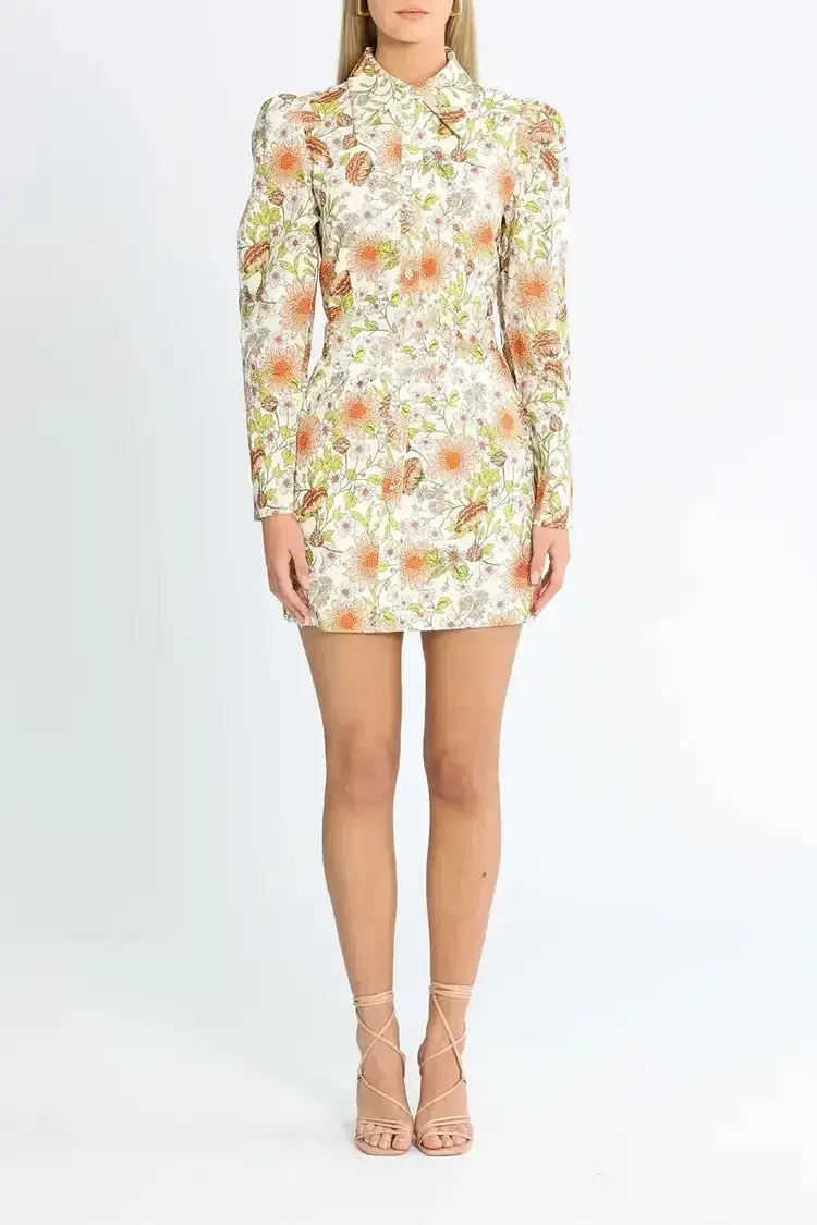 Torannce Edie Shirt Dress Floral Size 12 for rent on The Volte - main image