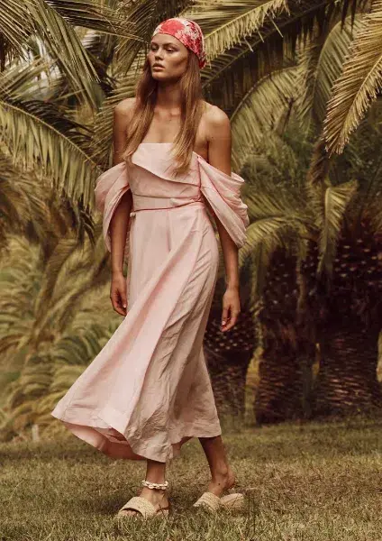Talulah Dahlia Midi Dress Pink Size 8 - Image 1