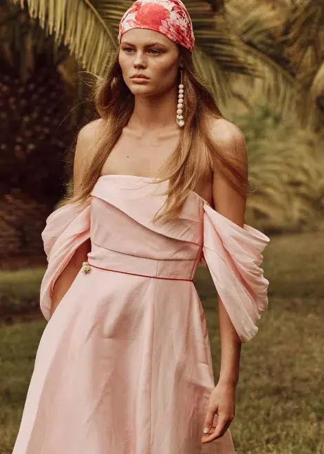 Talulah Dahlia Midi Dress Pink Size 8 for rent on The Volte - main image