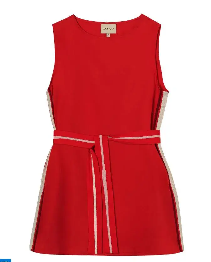 Lucy Folk Mantra Swing Dress Carnelian Size 8 - Image 2