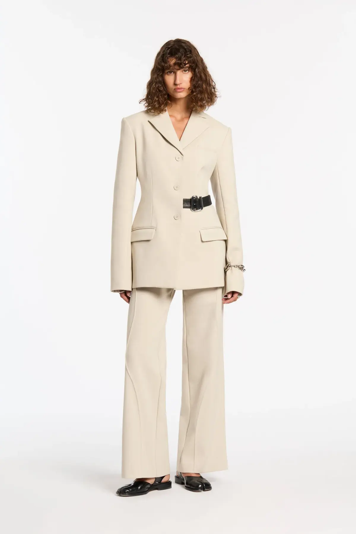 Sir The Label Musee Contoured Blazer  Ecru Size 3 / AU 12  - Image 1