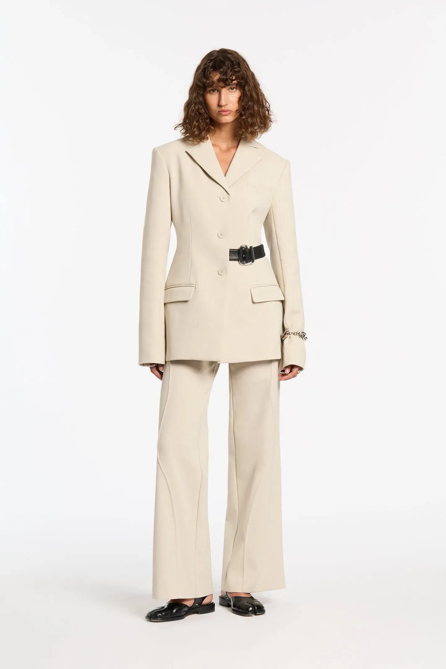 Sir The Label Musee Contoured Blazer  Ecru Size 3 / AU 12  - Image 1