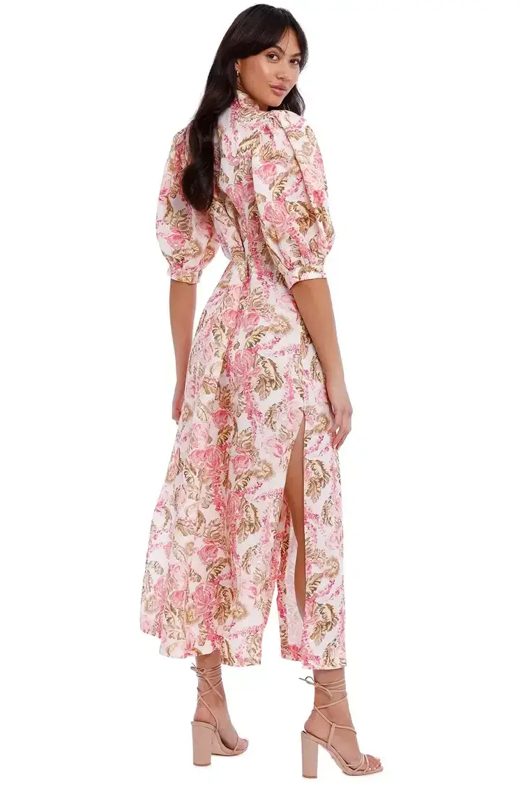 Significant Other Deanna Dress in Sangria Floral Size 6 for rent on The Volte - main image