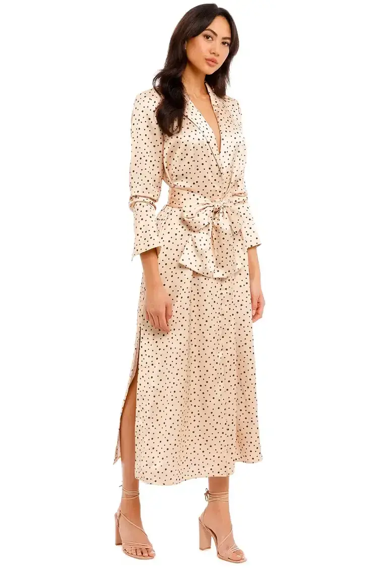 Significant Other Amara Dress in Cream Black Polka Size 10 - Image 3