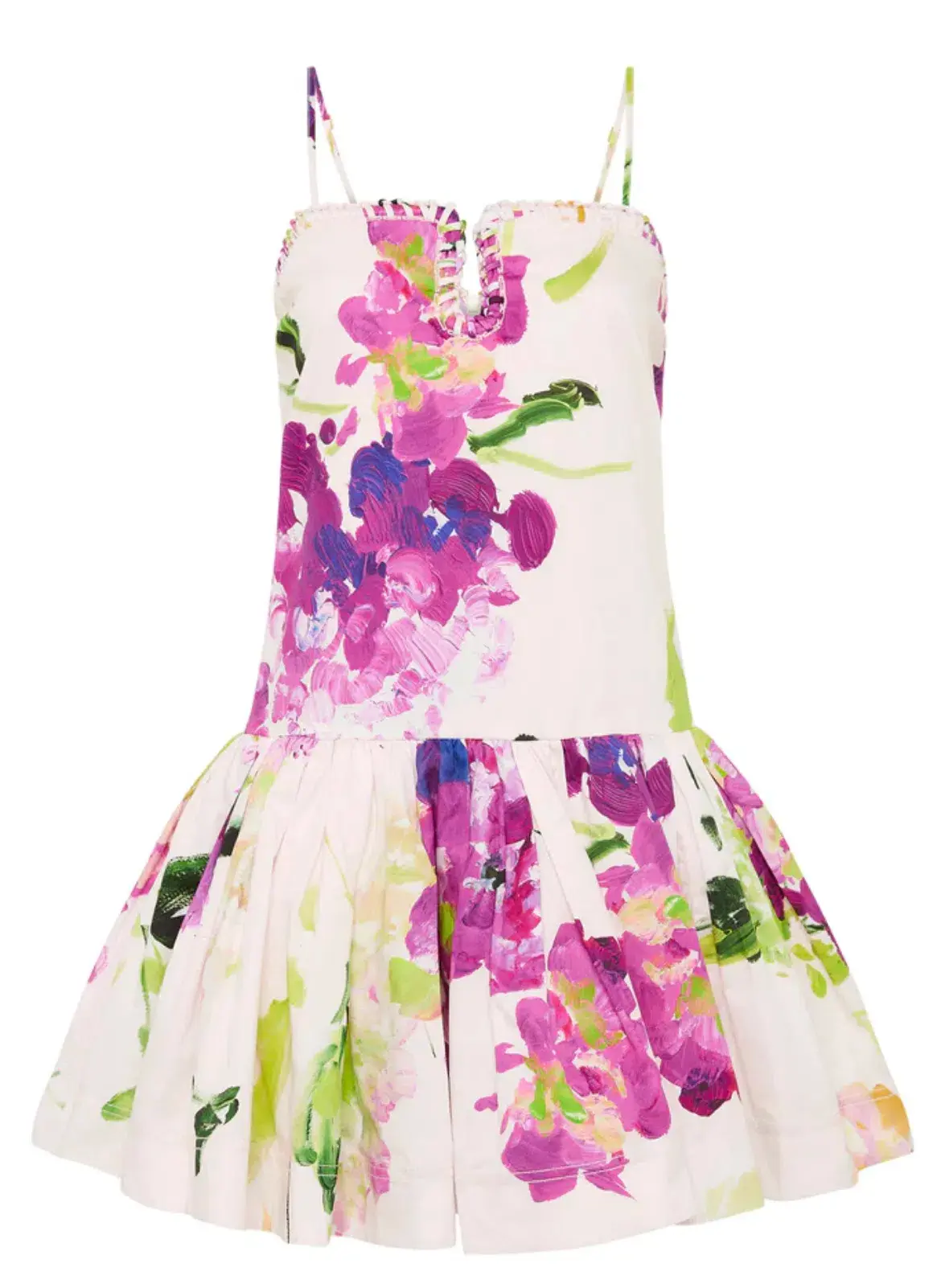 AJE Willow Sweetheart Mini Dress Wild Hyrdangea Size 6 - Image 5