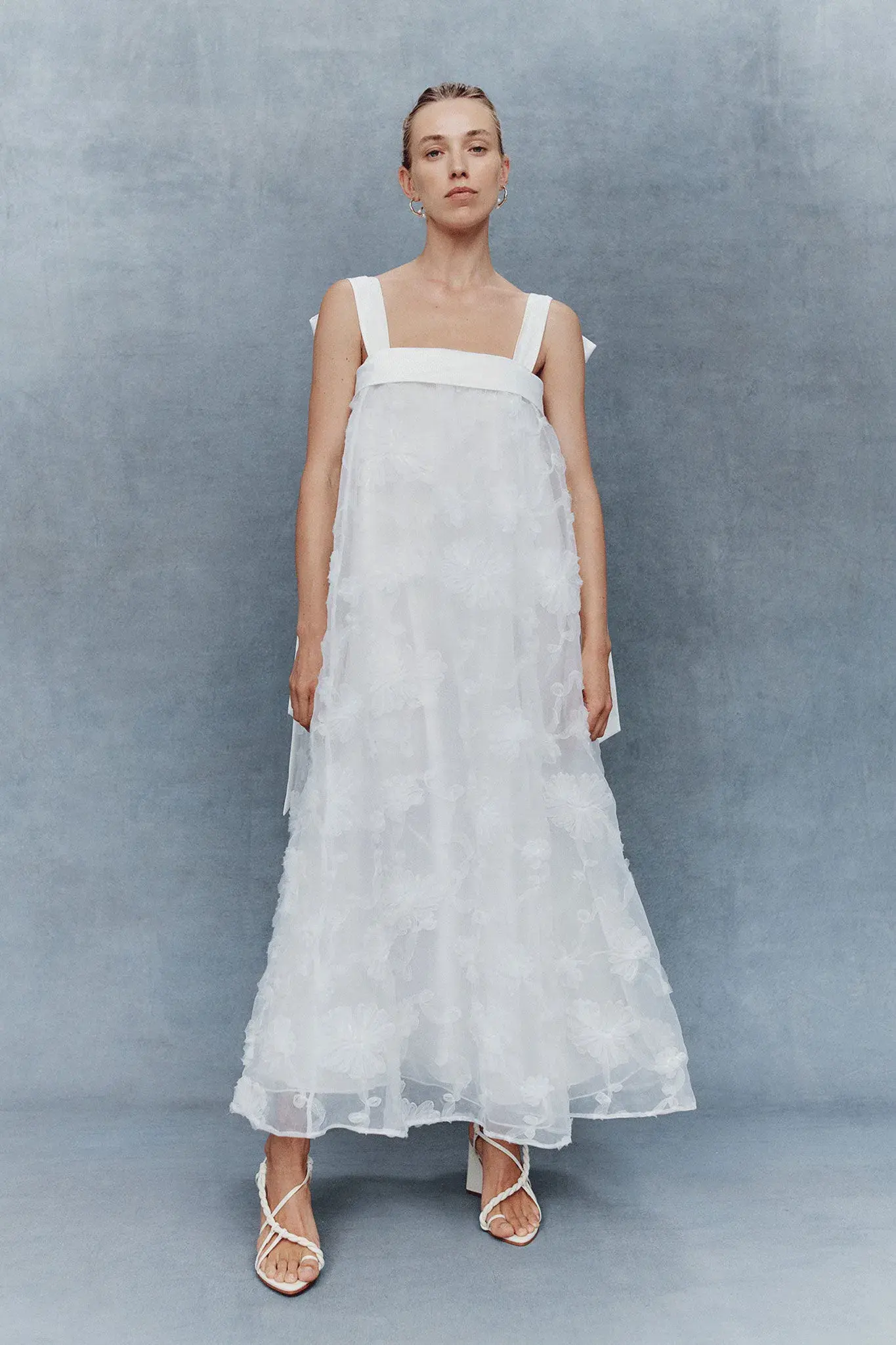 Aje Ursula Midi Dress Ivory Size 14  - Image 5