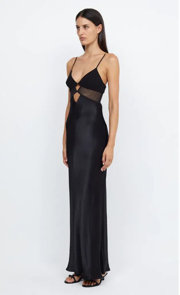 Bec & Bridge Ashton Cut Out Maxi Dress Black Size AU 6 - Image 2