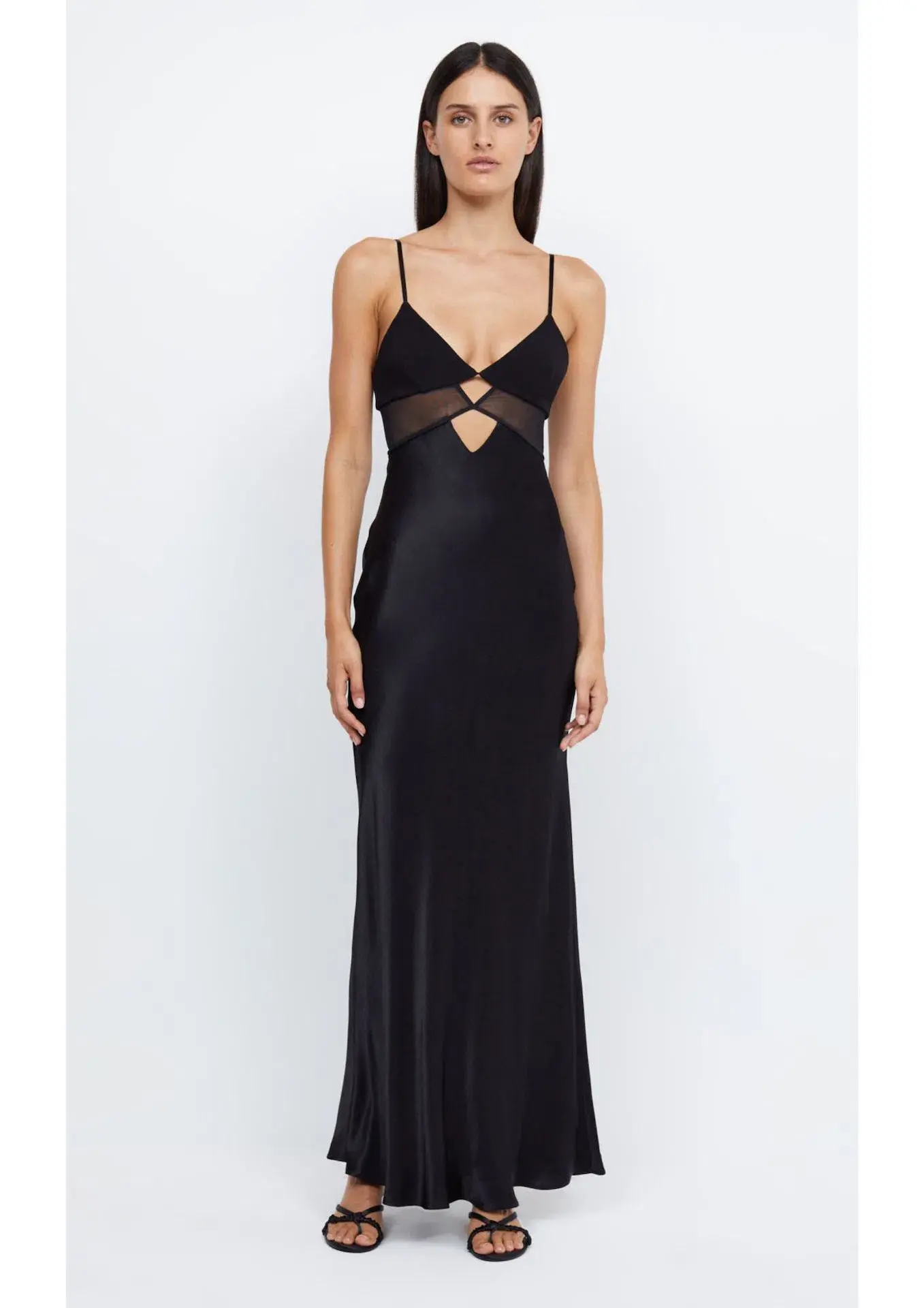 Bec & Bridge Ashton Cut Out Maxi Dress Black Size AU 6 - Image 1