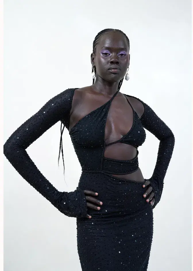 Dyspnea Strapped Dress Black Size 6-8 - Image 3