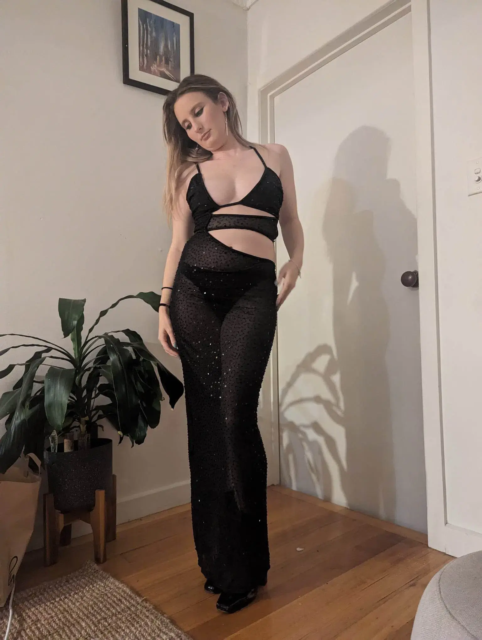 Dyspnea Strapped Dress Black Size 6-8 - Image 6