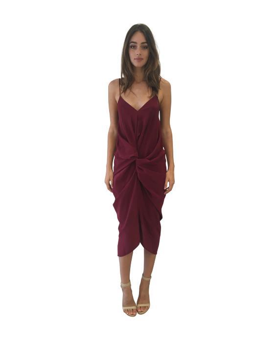 One Fell Swoop Elana Slip in Black Cherry Size 8 - Image 1