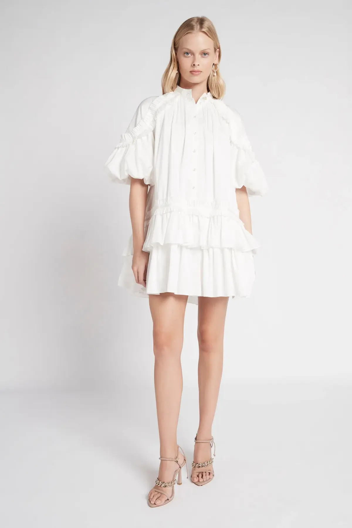 Aje Heritage Mini Dress Ivory Size 10 - Image 1