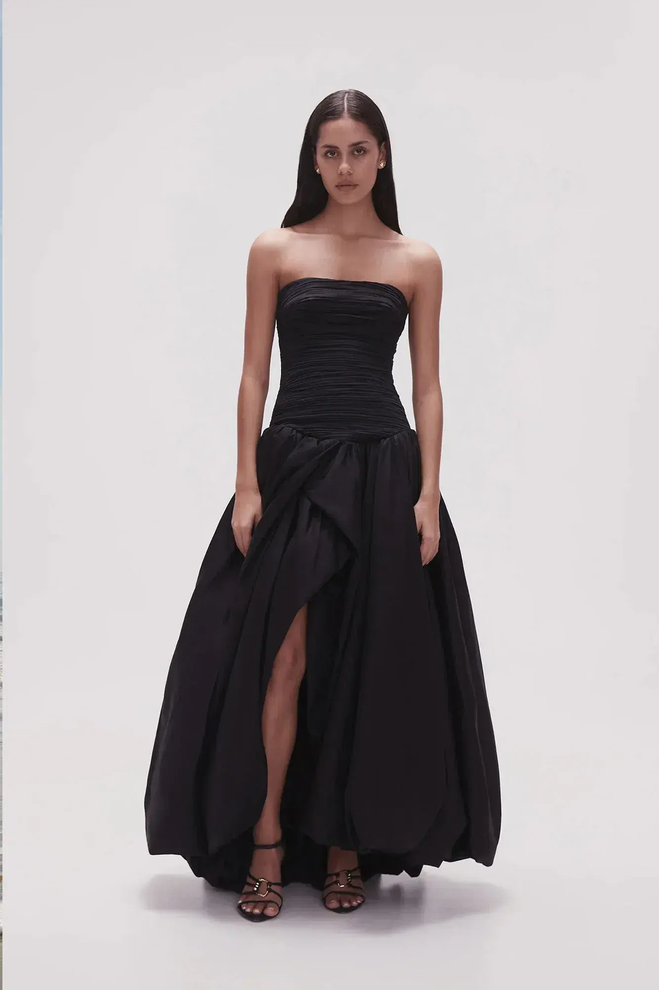 Aje Violette Bubble Hem Maxi Dress Black Size 10 - Image 4