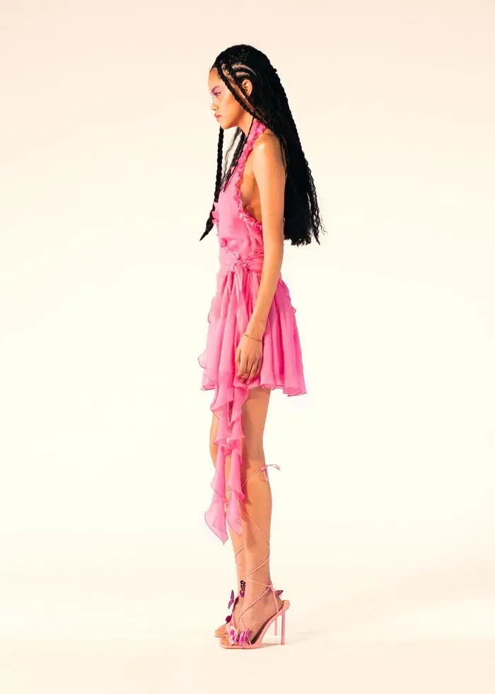 Mirae Paris Esme Dress Pink 36/ AU 8 - Image 2
