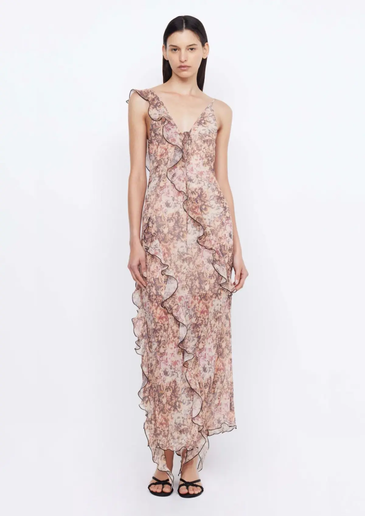 Bec & Bridge Courtney Frill maxi Dress in Versailles Floral Size 10 - Image 1