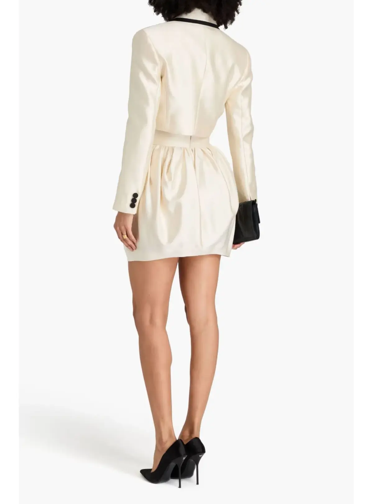 Zimmermann Matchmaker Cropped Tuxedo Jacket in Cream Size 6  - Image 2