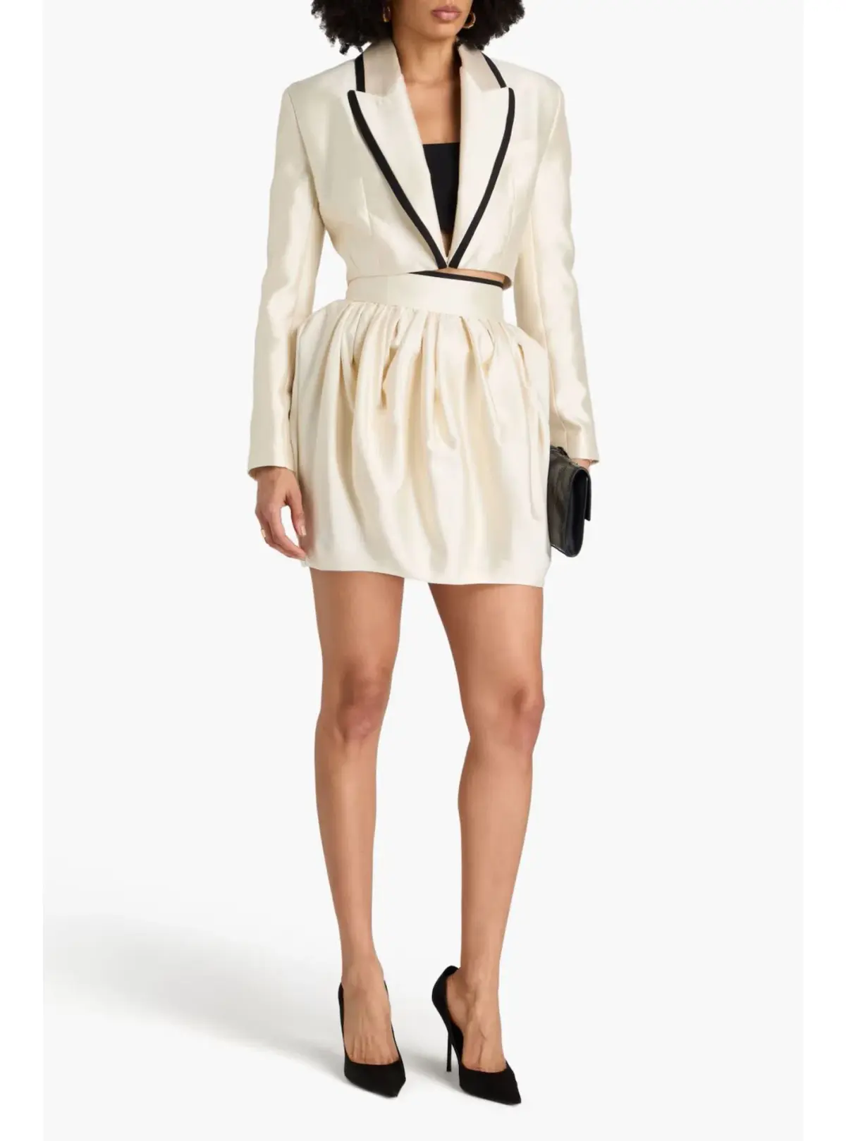 Zimmermann Matchmaker Cropped Tuxedo Jacket in Cream Size 6  - Image 1