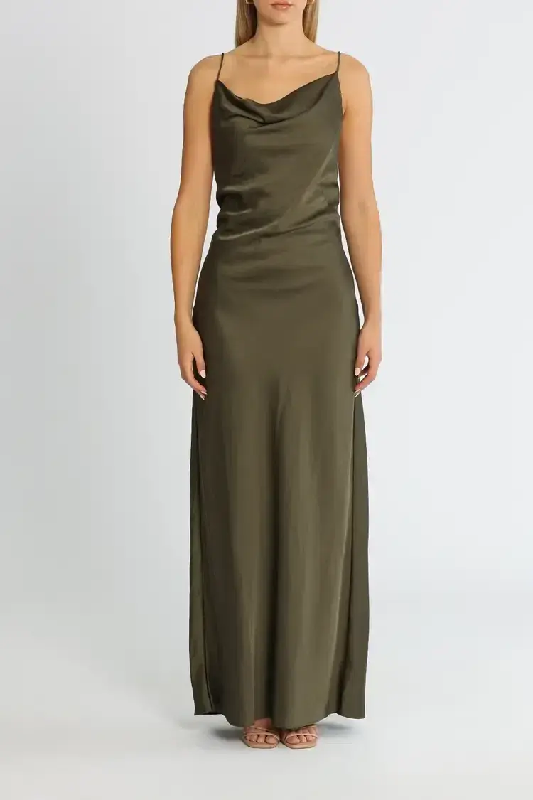 Significant Other Aila Dress in Olive Size 10 - Image 1