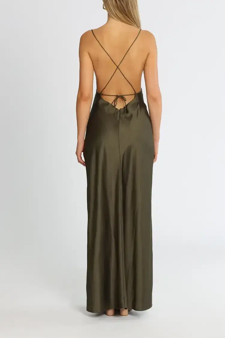 Significant Other Aila Dress in Olive Size 10 - Image 3