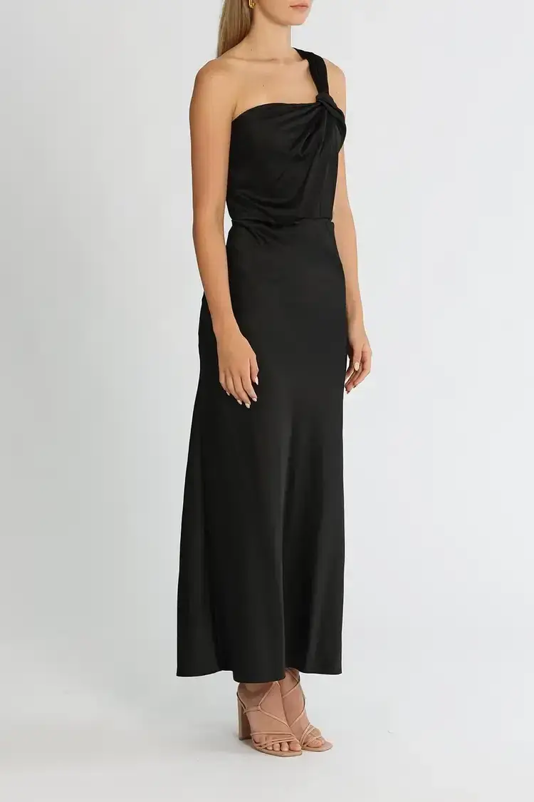 Significant Other Macy Midi Dress in Black Size 14 - Image 2