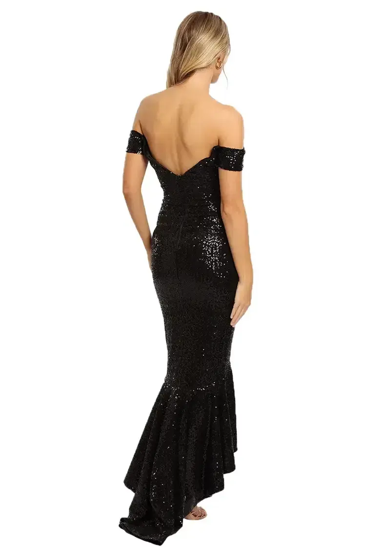 Portia and Scarlett Diamond Gown in Black Size 6 - Image 3