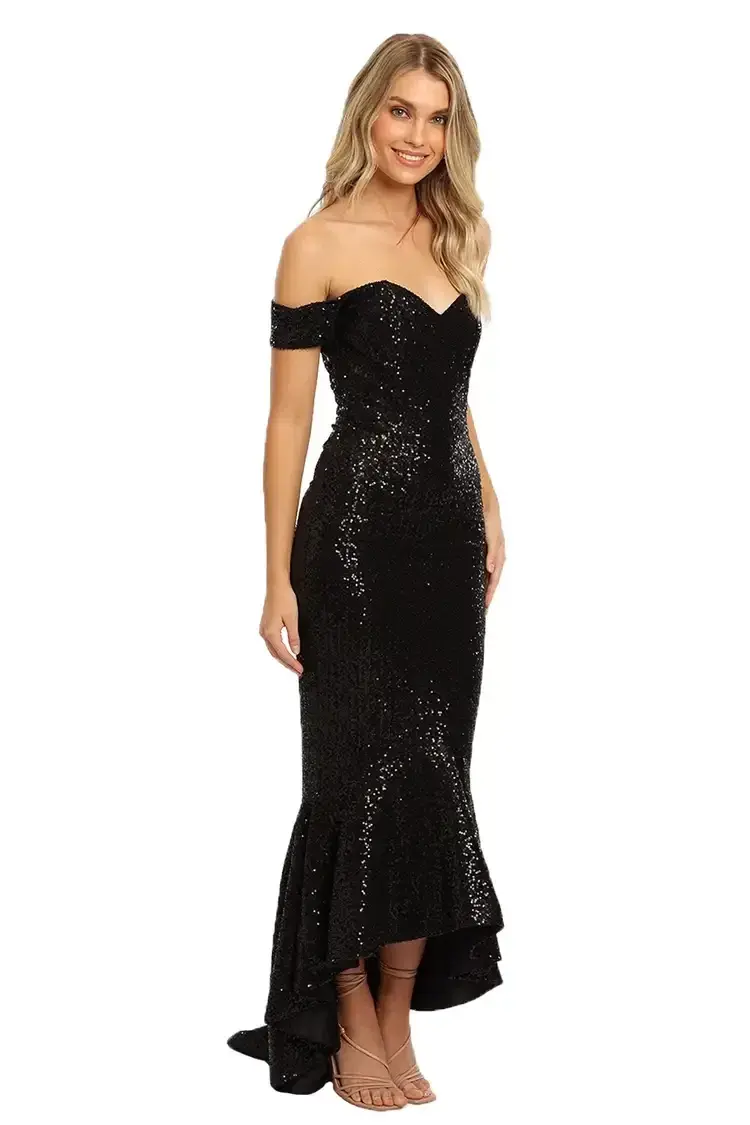 Portia and Scarlett Diamond Gown in Black Size 8 - Image 2