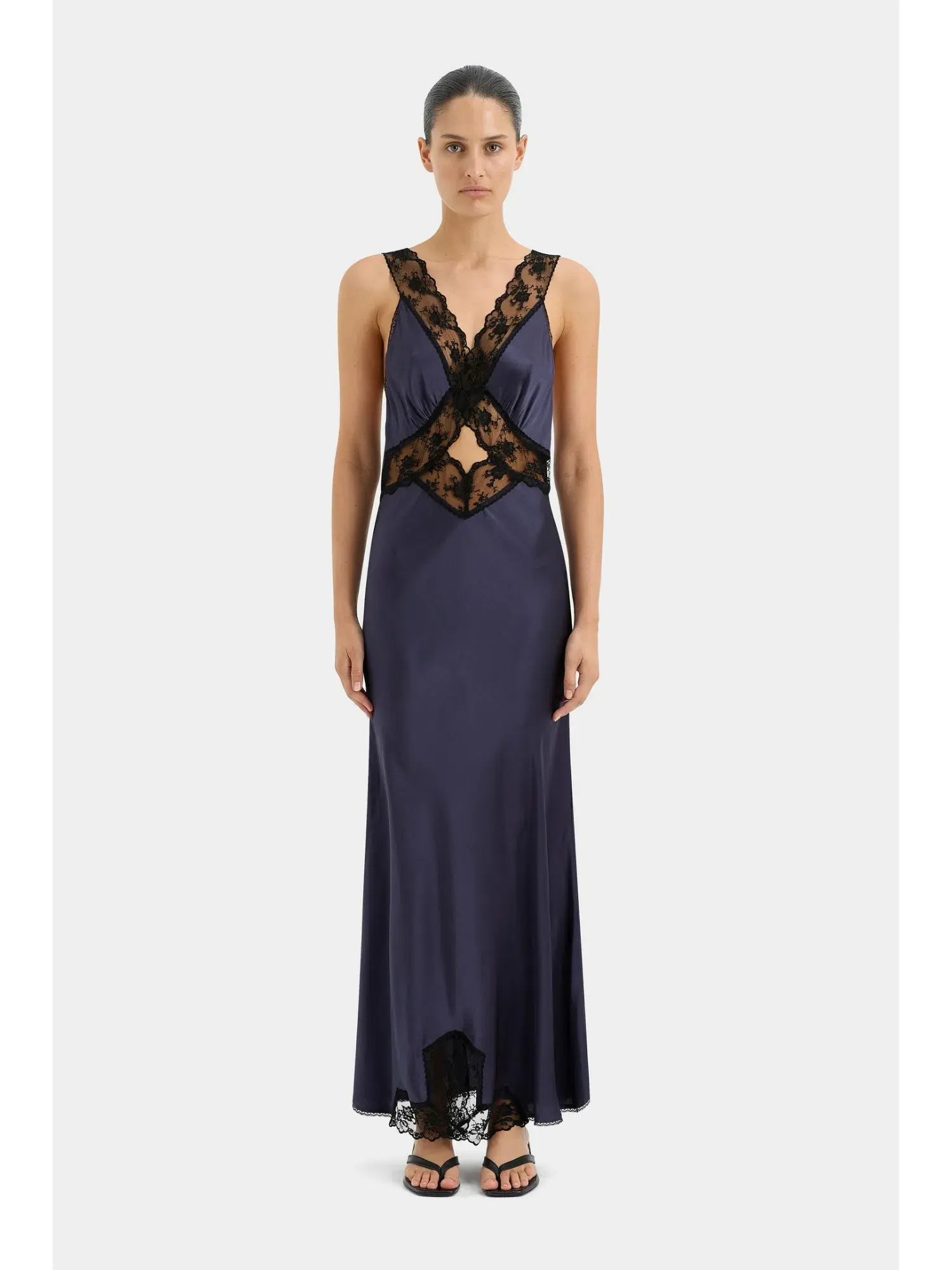 Sir The Label Aries Slip Navy Dress Size 0/ AU 6 - Image 1