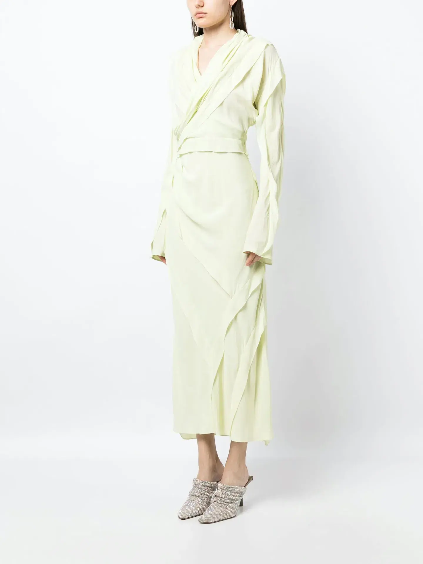 Rachel Gilbert Delfy Sleeve Midi Dress Seafoam Size 0 / AU 6  - Image 1