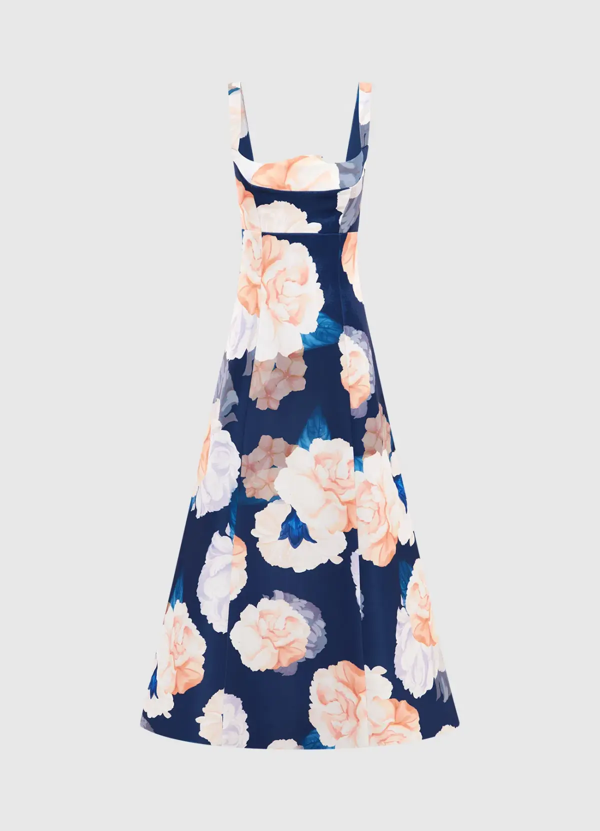 Leo Lin Odette Midi Rosebud Print Navy Size AU 14 - Image 2