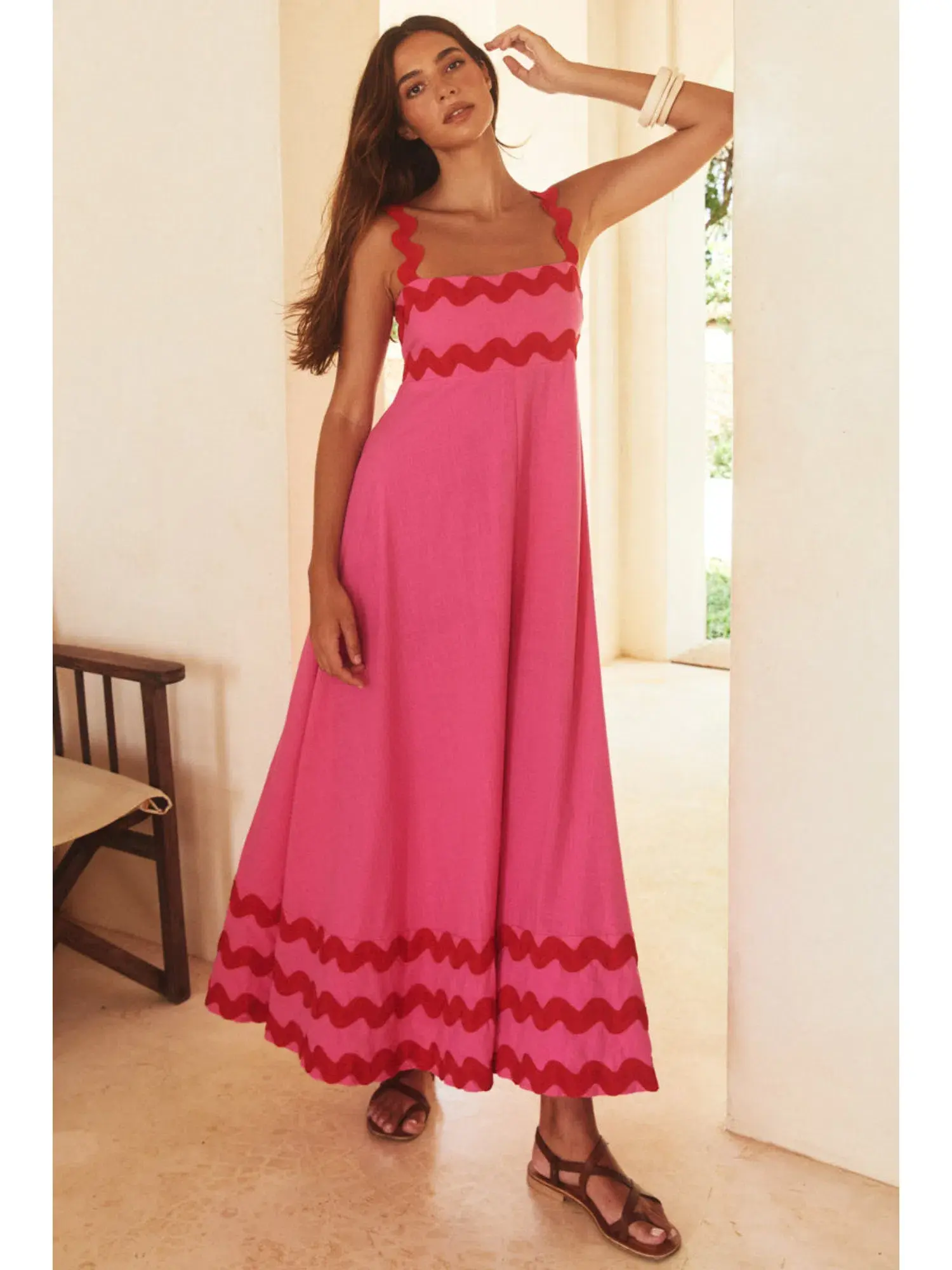 Mister Zimi Vivi Dress In Pink Ric Rac Size AU 8 - Image 2
